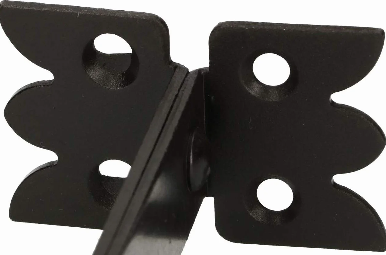 KOTARBAU® Retenedor para contraventanas, Negro 68 mm, Retenedor Decorativo, Tope para contraventanas, Herrajes para contraventanas, Anclaje de Seguridad, Soporte para Sujetar contraventanas, Gancho