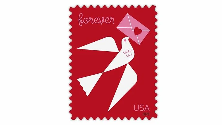 United States Postal Service Amor 2024 Hoja de 20 Sellos Postales Forever Scott 5826