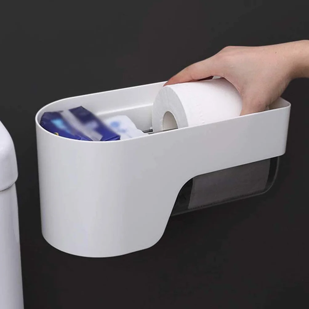 XYNSNDB Portarrollos de Papel higiénico, instalación de perforación, portarrollos de Papel higiénico Impermeable, Almacenamiento para baño, Cocina, Sala de Estar