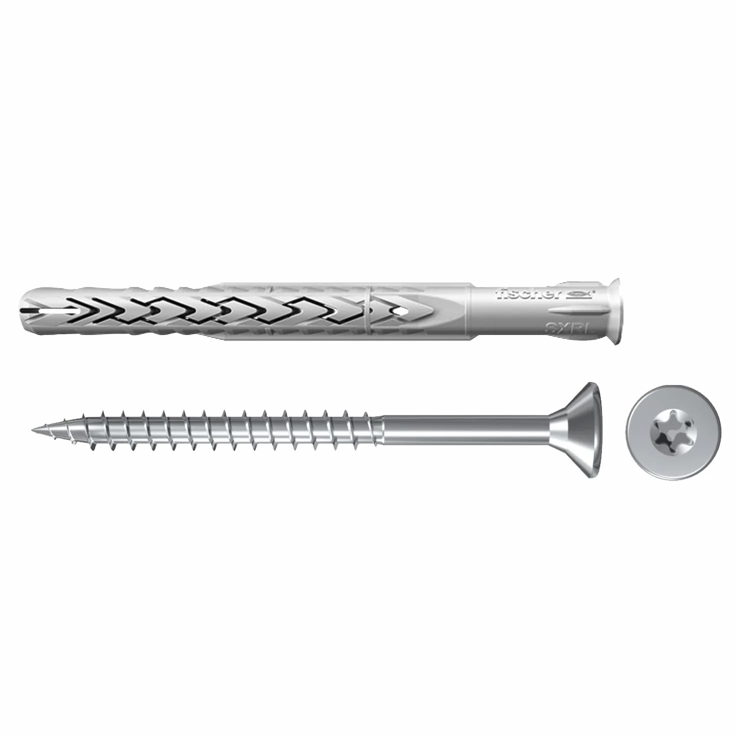 Fischer Tacos prolongados SXRL 8x120 WT ls (50 ud.) con tornillo avellanado plano y huella Torx