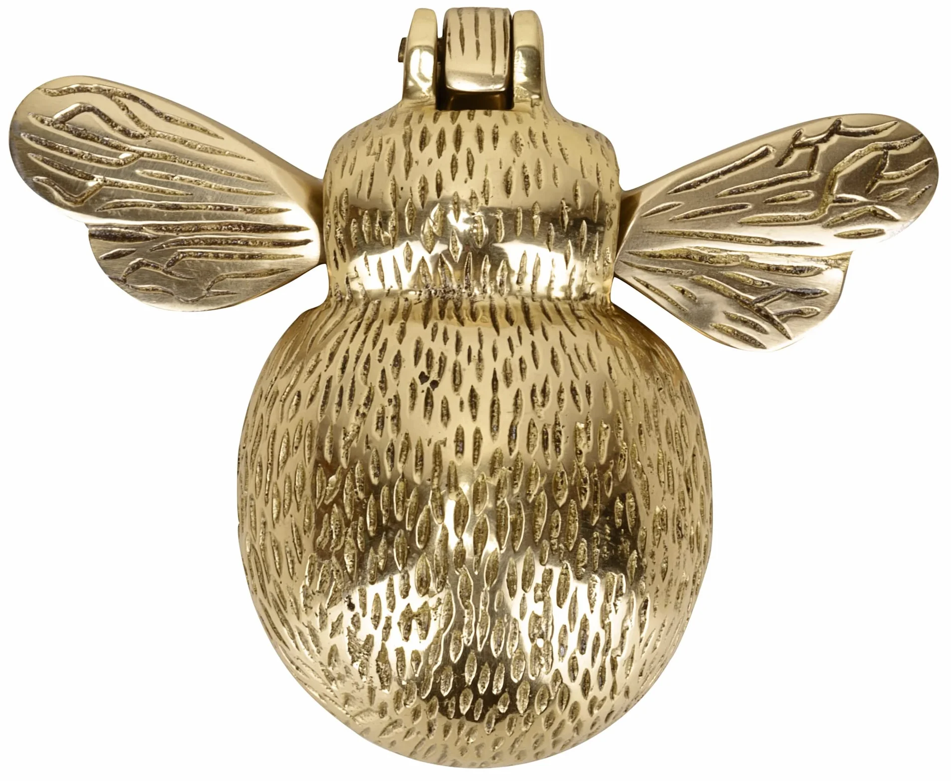 Aldaba de puerta delantera - Abeja de latón macizo - Acabado pulido - Empresa del Reino Unido