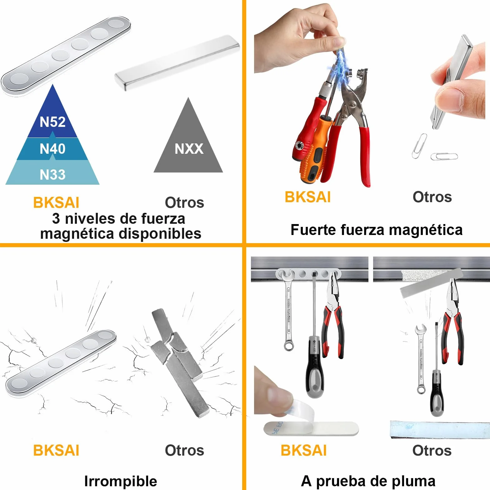 Imanes Adhesivos Neodimio N52 12 Piezas 1500G para Refrigerador