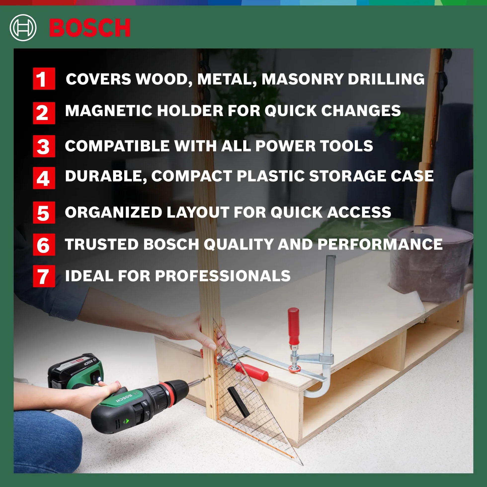 Bosch X-Line Set de puntas de atornillar y brocas 34 uds.