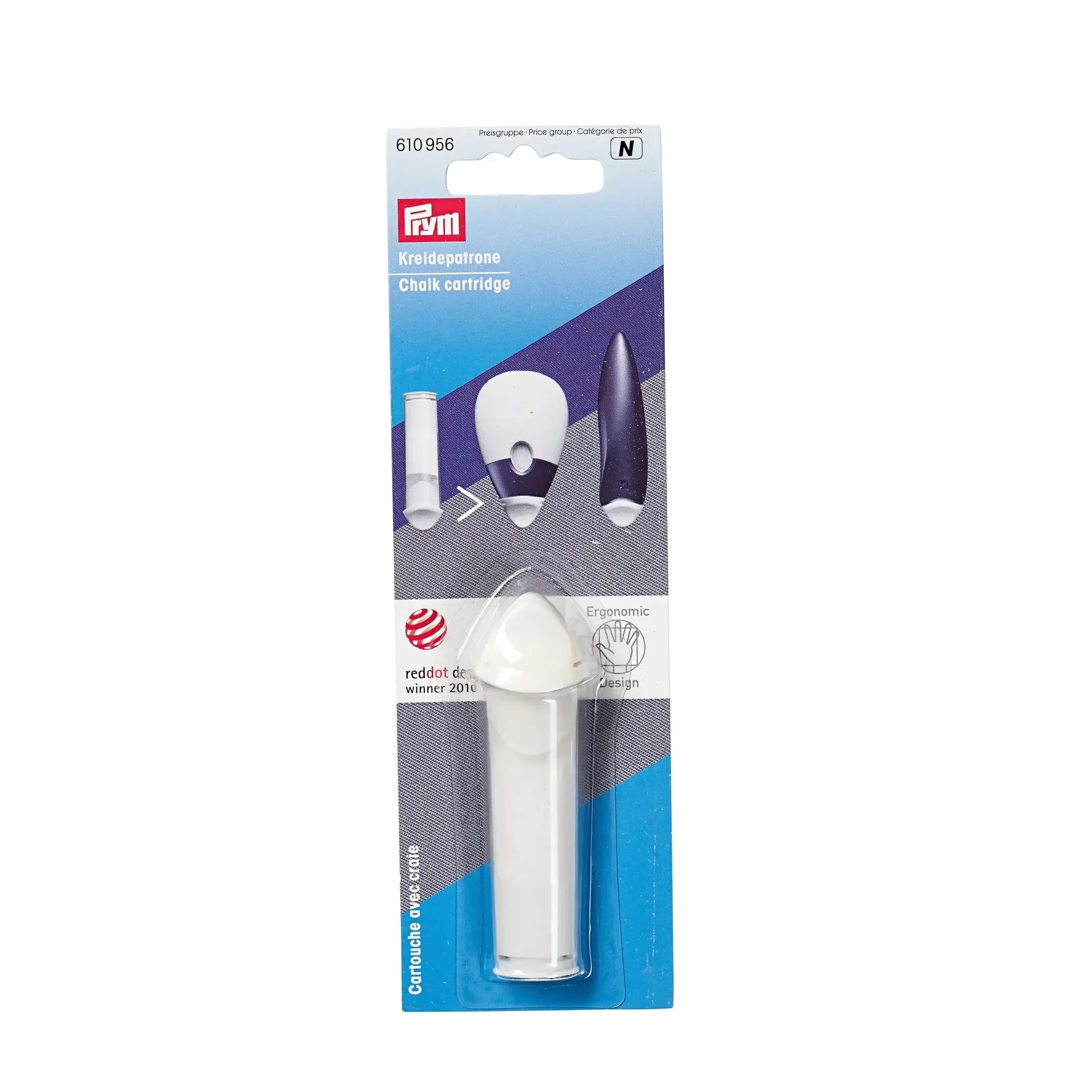 Prym Cartucho De Tiza, Plastic, Blanco, 1 Unidad (Paquete de 1)