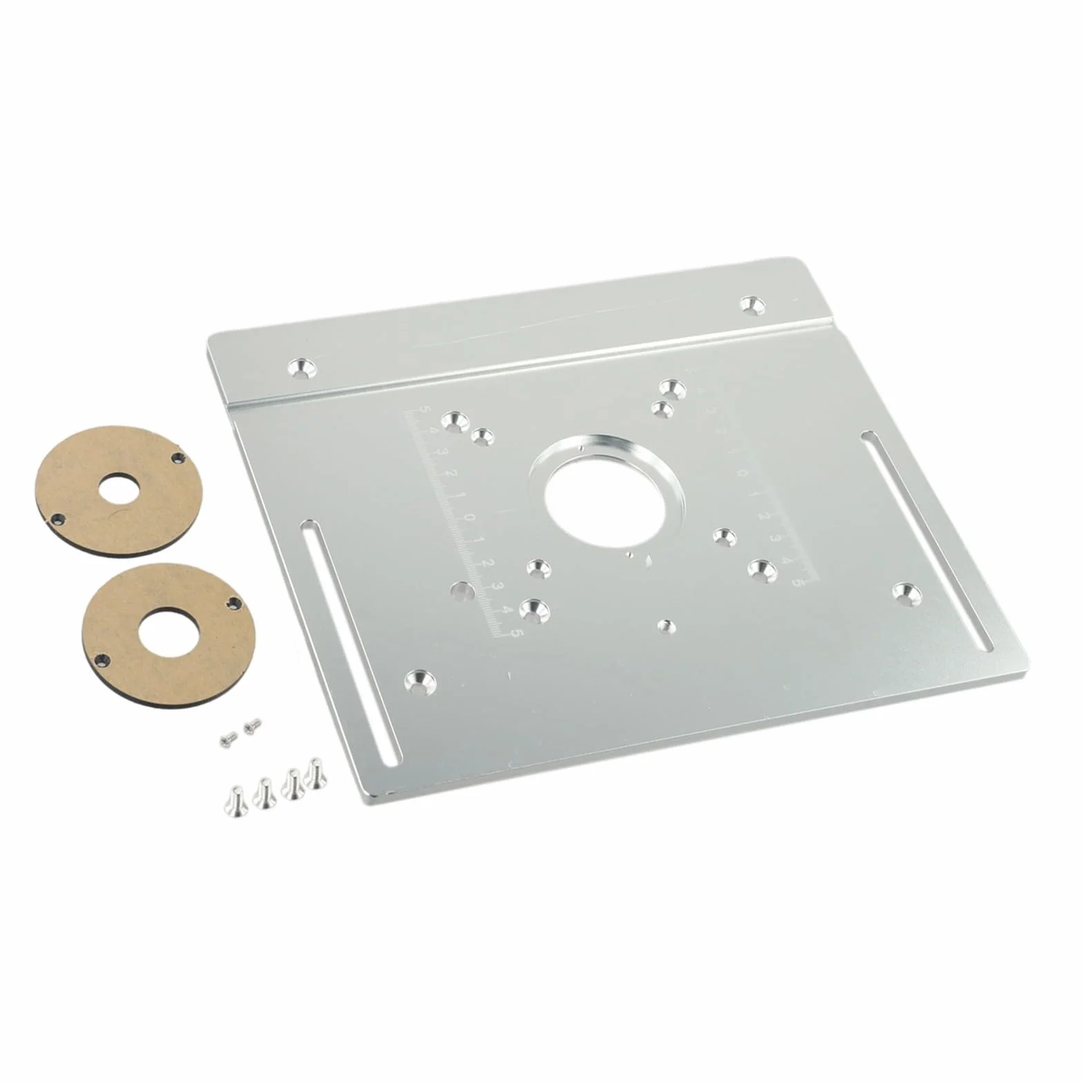 Placa de inserción anodizada de la tabla del router y resistente al desgaste, 85X85mm/60X70mm