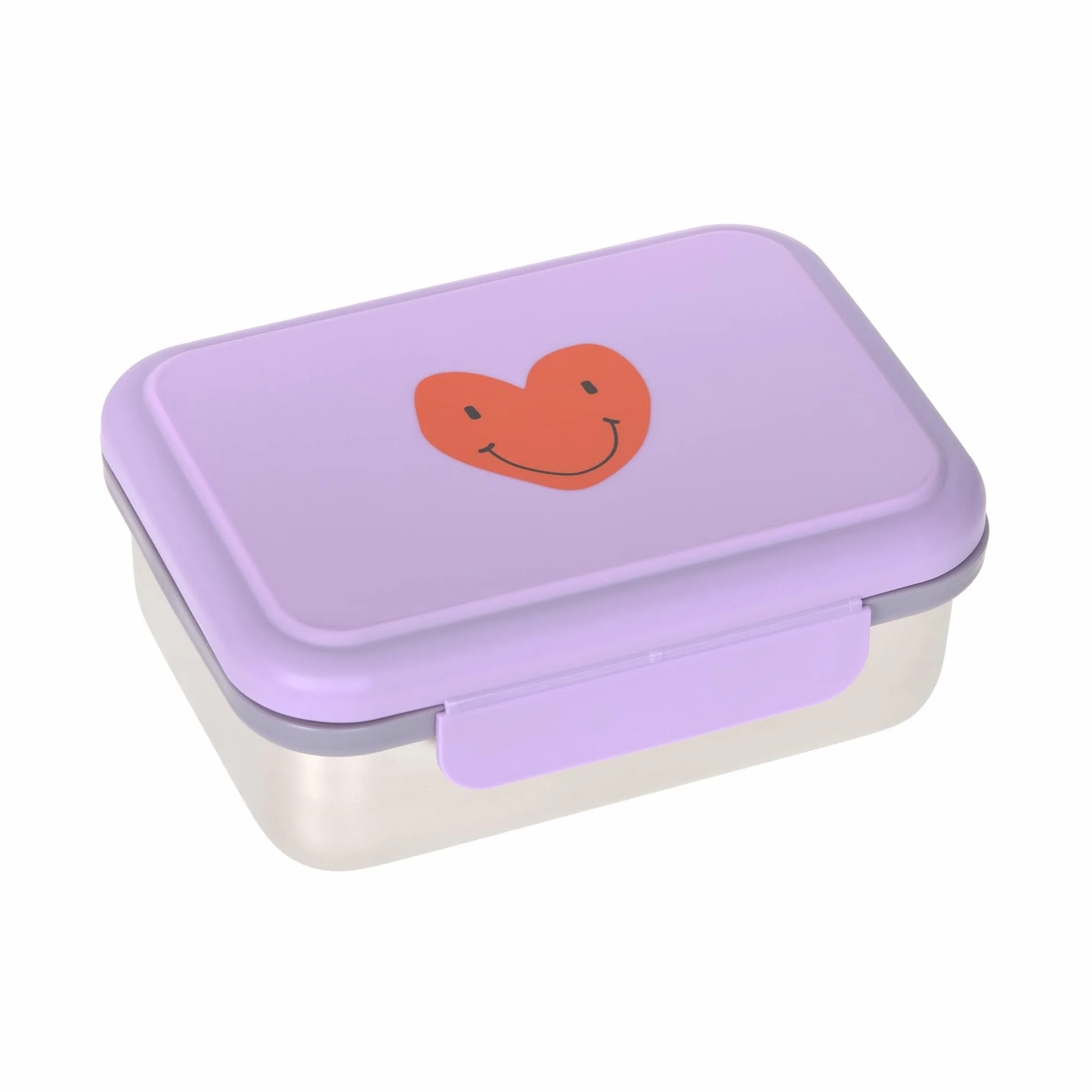 Lässig Fiambrera acero inoxidable Little Gang Heart lilac