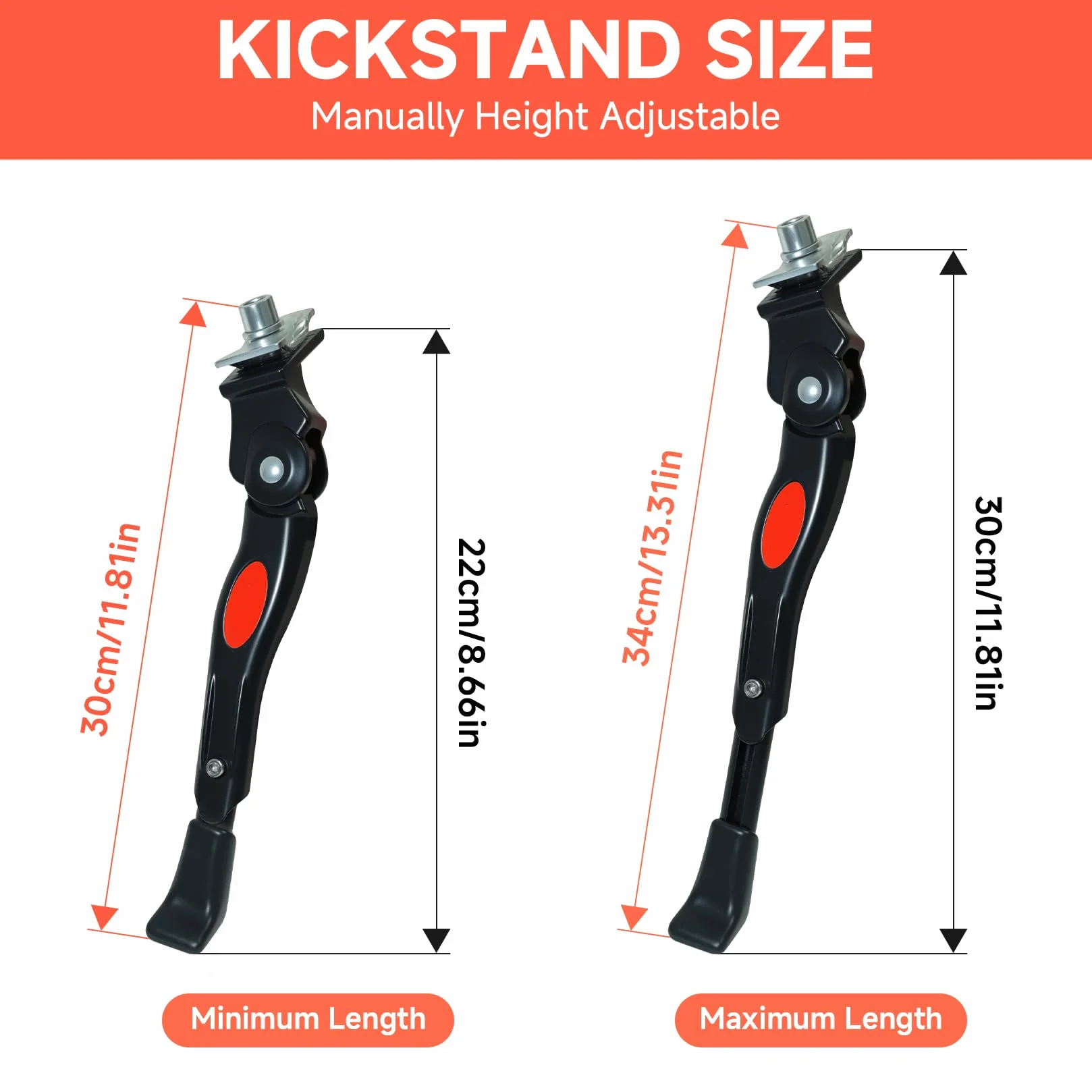Soporte universal para bicicleta de 20 a 26 pulgadas, ajustable en altura, estable con pie de goma antideslizante para bicicleta de niños, bicicleta de montaña, bicicleta eléctrica