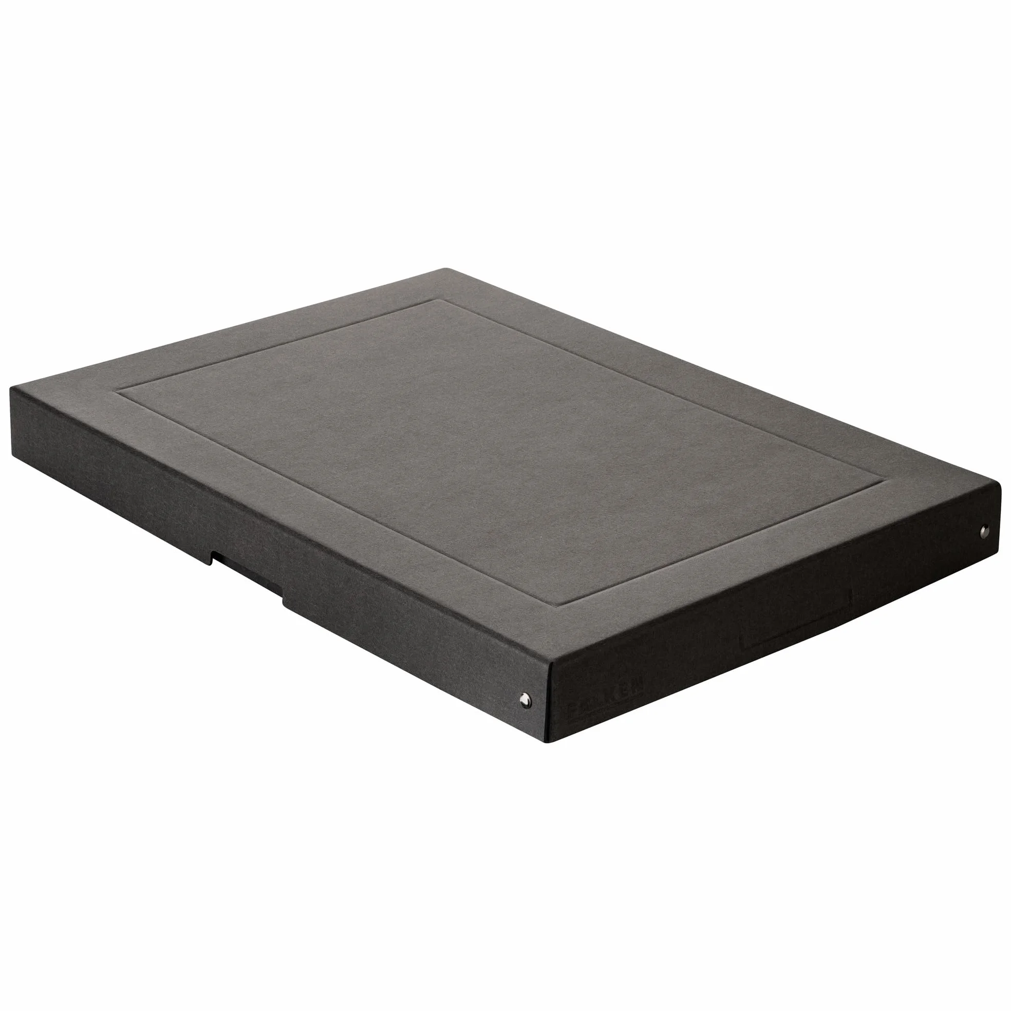 FALKEN PureBox Caja de almacenamiento con tapa 40 mm DIN A3 cartón reciclado negro