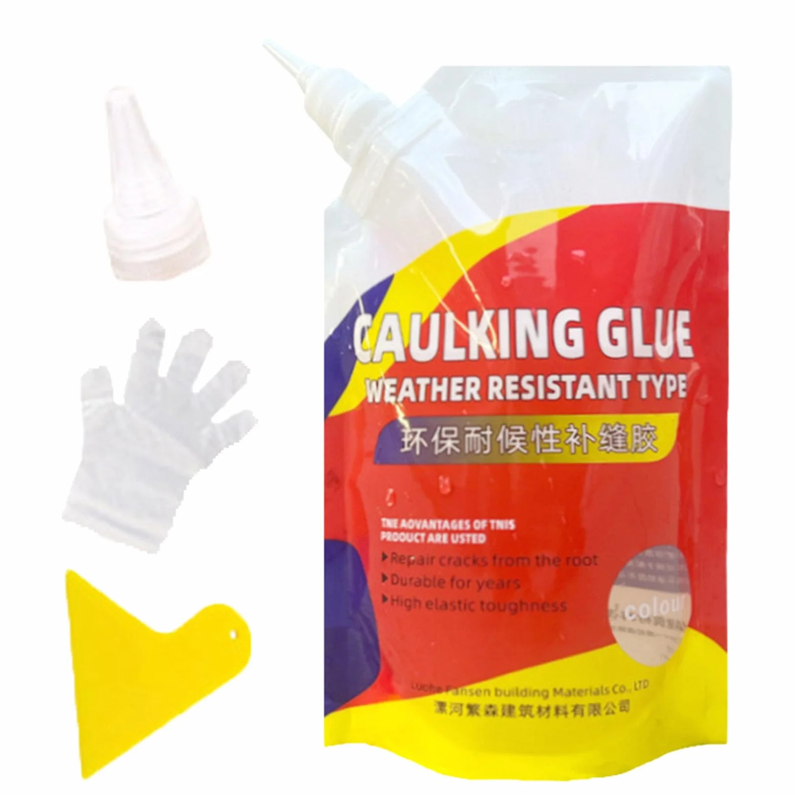 Slab Concrete Crack Waterproof Repair Sealant, Magic Caulking Glue Weather Resistant Type, Caulking Glue for Concrete Crack & Cement Crack Filler, Quick-Drying Sealing Adhesive (1pcs)