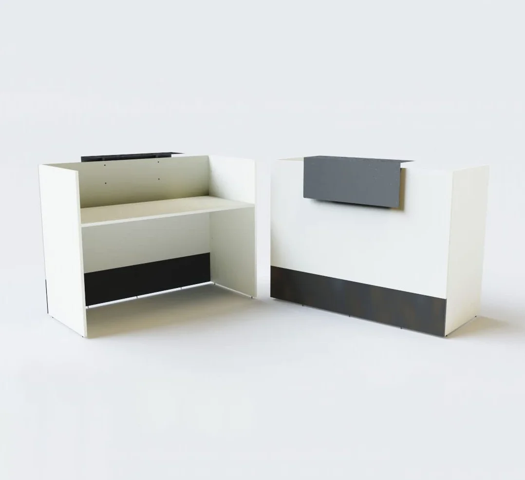 Mesa Mostrador Recepción Blanco 1400mm OFITURIA Mueble Escritorio Oficina Tienda