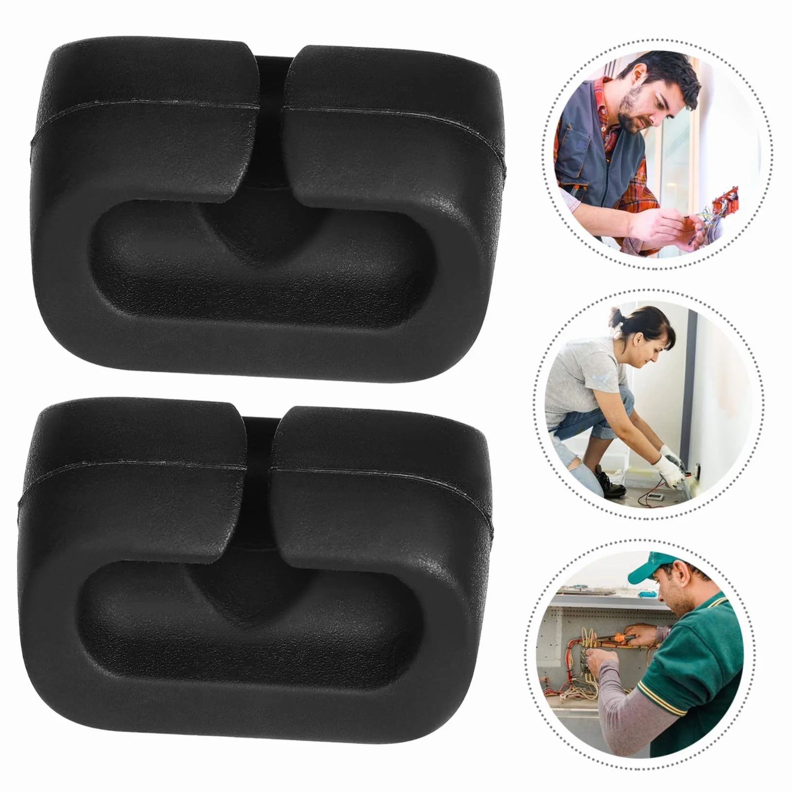 Hemobllo 5 Juegos De Clips Magnéticos Para Cables Organizadores De Cables Adhesivos Para Escritorio Mesa Hogar Y Oficina 12 Unidades X 5