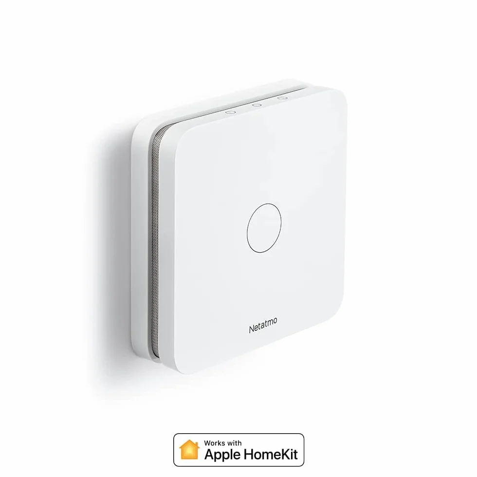 Netatmo Detector de Monóxido de Carbono Inteligente, WiFi, 10 años de batería, Alarma de 85dB, Pruebas automatizadas, Sin centralita domótica, Certificado EN 50291 y NF, NCO-EC