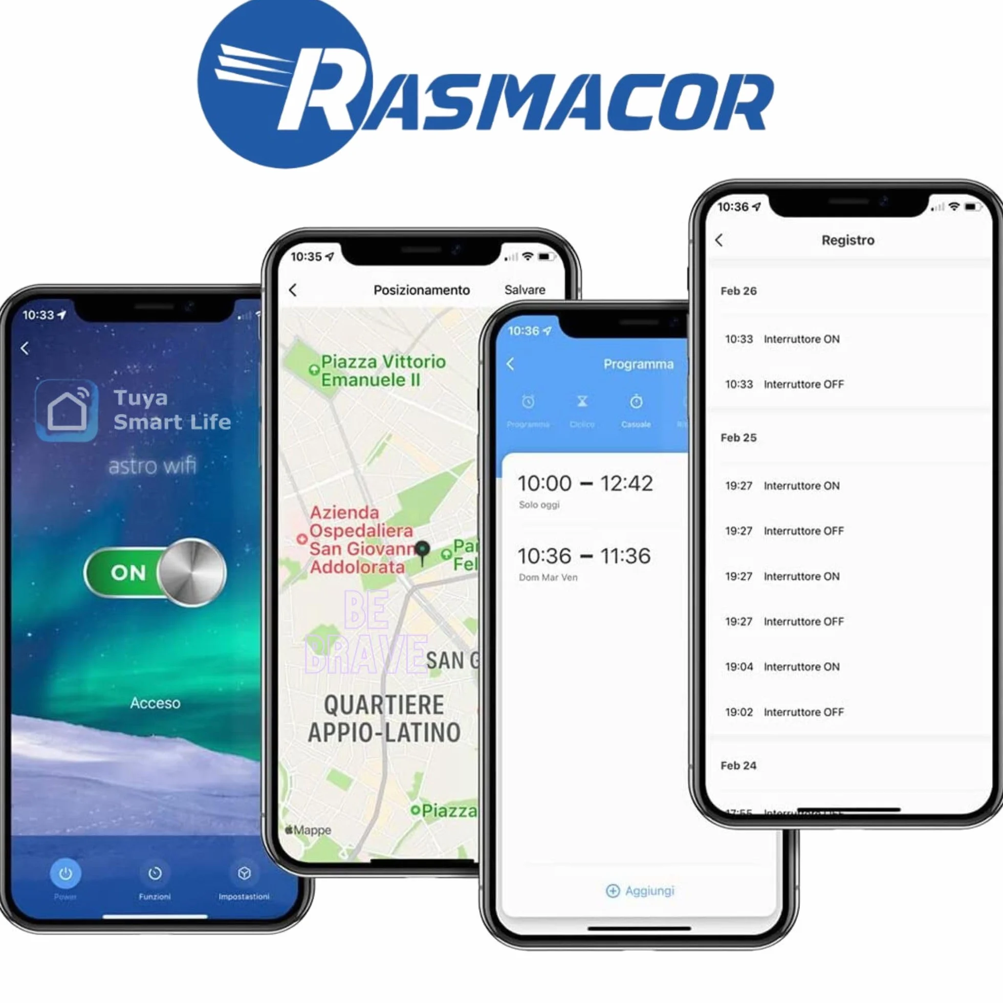 RASMACOR | Interruptor Horario Astronómico Digital WiFi RLJ-008 | Reloj Diario/Semanal - Multifunción con Reserva WiFi 1CH 16A | CA/CC 48-240 V (CA 50/60 Hz) | 1 Módulo | Dimensiones 65x90x18 mm