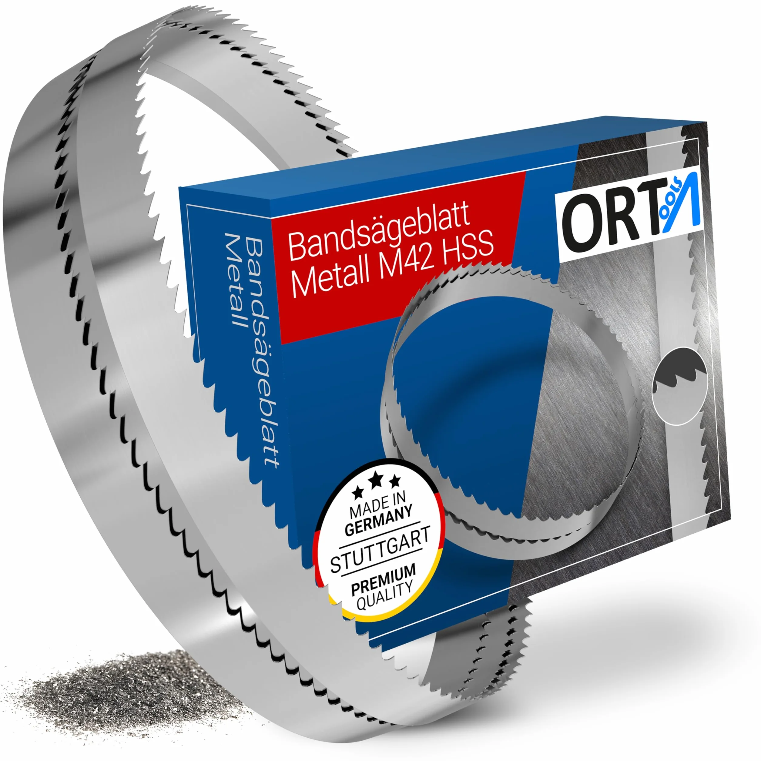 Orta - 3 unidades - 1140 x 13 x 0,65 x 10/14 ZpZ - Bi-metal M42 HSS | Hoja de sierra de cinta para acero, acero inoxidable, acero dulce... | Adecuado para sierra de cinta Güde MBS 105 V