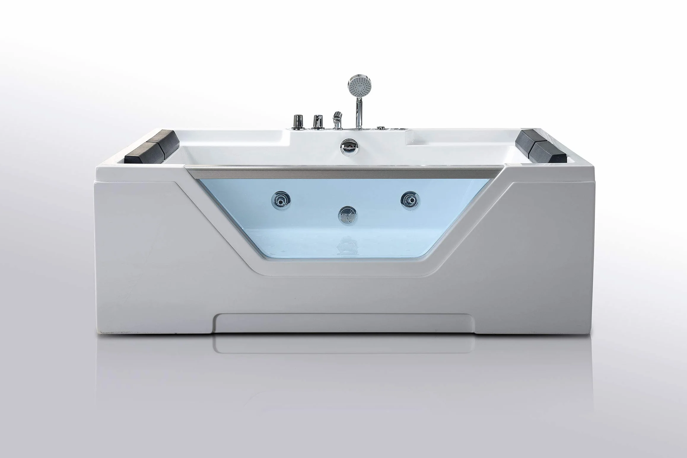 Bañera hidromasaje SPA 170 x 120 cm LINDA Bañera de Esquina Piscina Hidromasaje