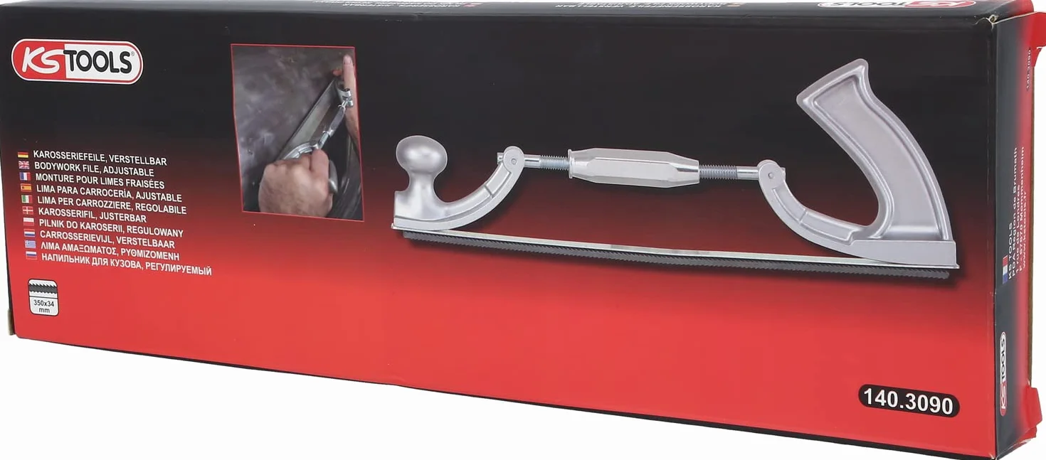 KS Tools 140.3090 Lima para carroceros, completa con hoja