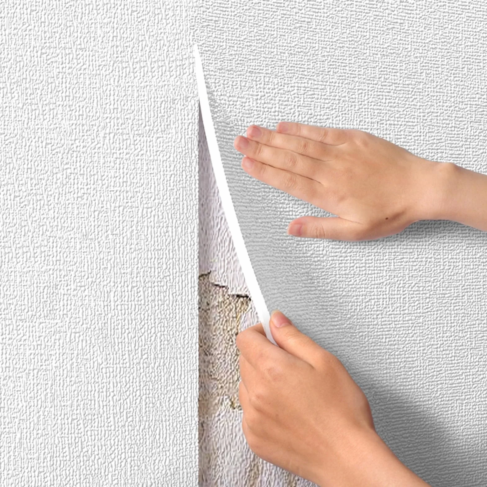Rollo de Papel Tapiz Aislante Termico Autoadhesivo, Papel Pintado Pared Antihumedad de Espuma XPE de 5 mm - Impermeable/Reduce el Ruido, Decoración para Hogar/Dormitorio/Salón(Blanco,50cmx5m)