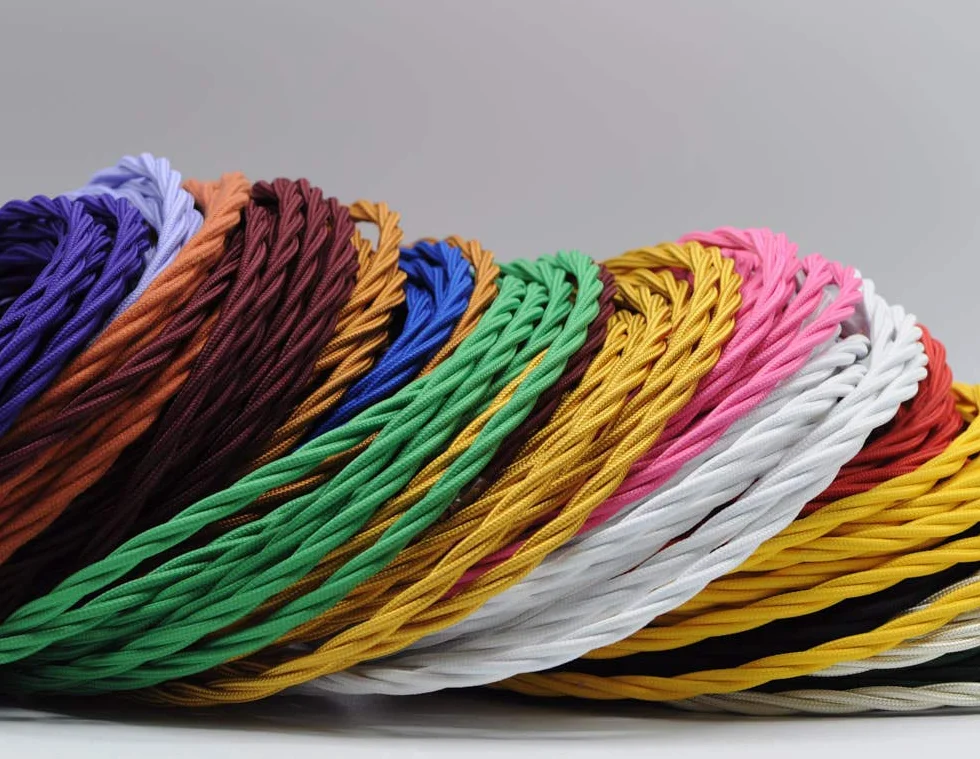 Klartext - Cable textil trenzado para iluminación (3 x 0,75 mm, 10 m), color negro Máxima seguridad a prueba de golpes.