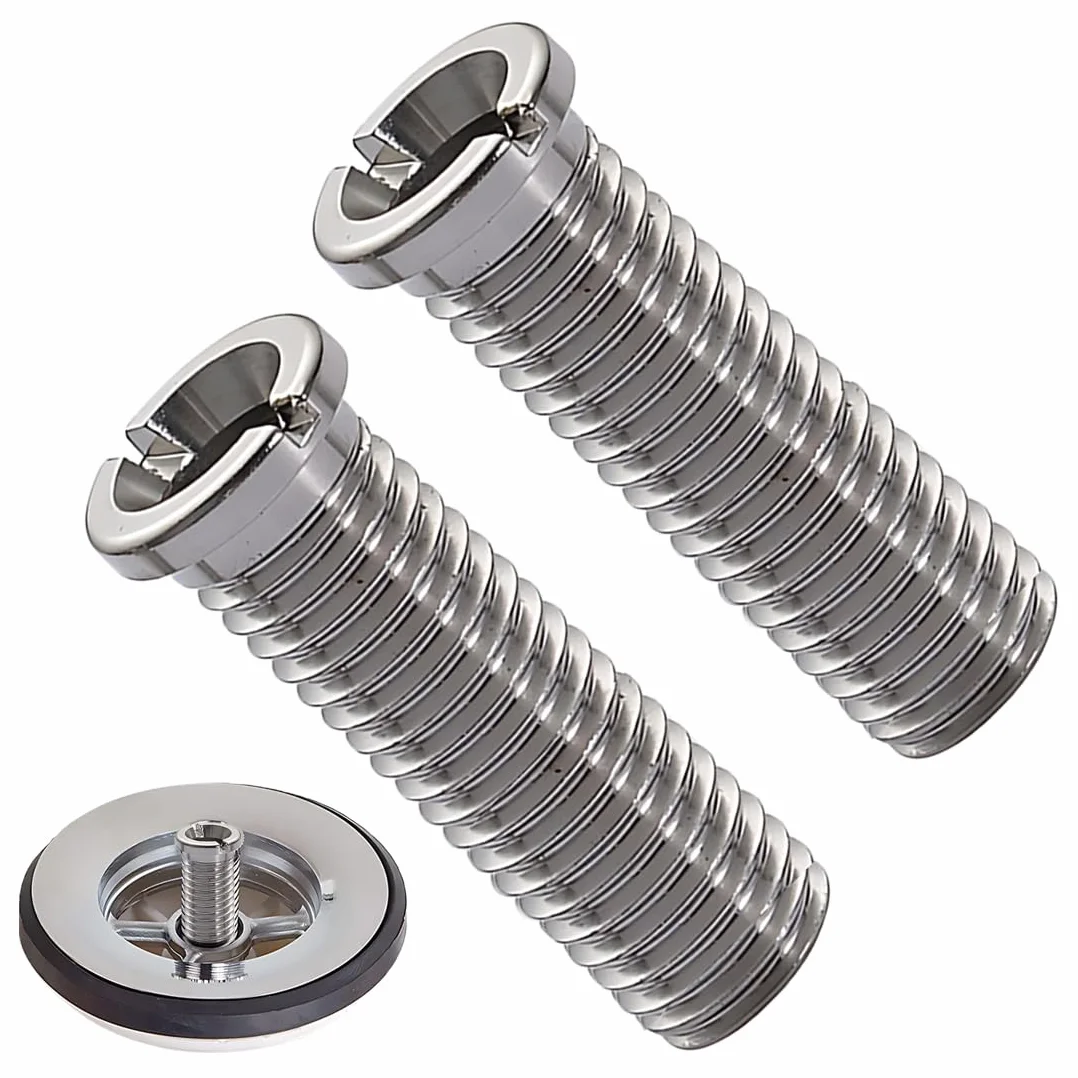 2 Piezas 30mm Fregadero Cesta Tornillos Inoxidable Tornillos Fregadero Cesta Fijación para Filtro Desagüe Tapones en Rosca Cocina