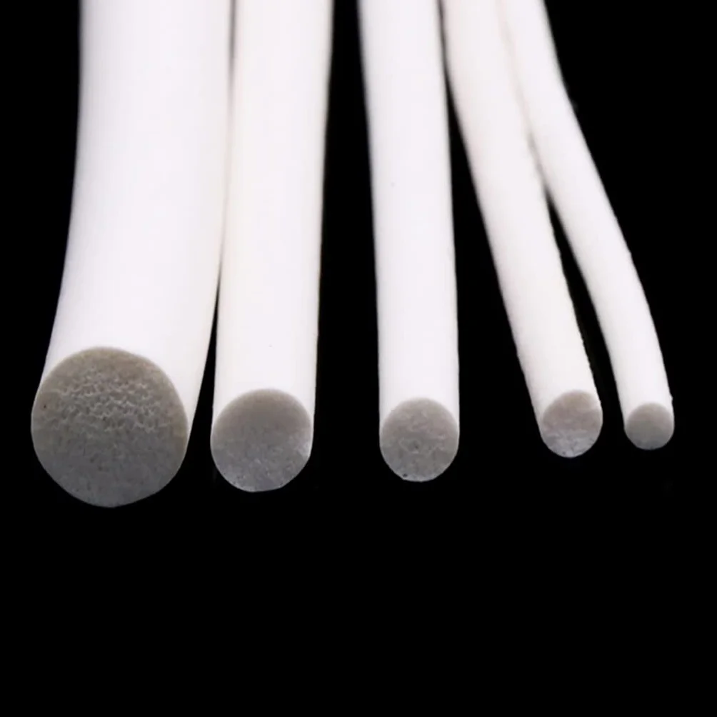 Tira de sellado de espuma de silicona, Tira de sellado espuma caucho silicona 1-25 mm diámetro(25mm(1 Meter))