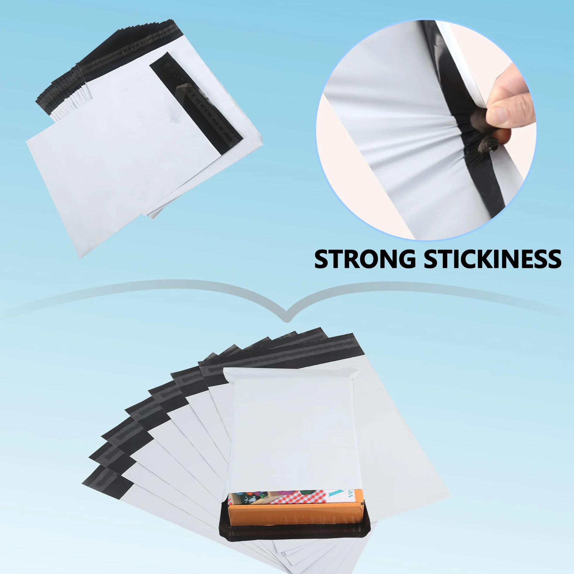 Sobres para Envios de Ropa 30x40cm Impermeables Opacos Blanco 30pcs