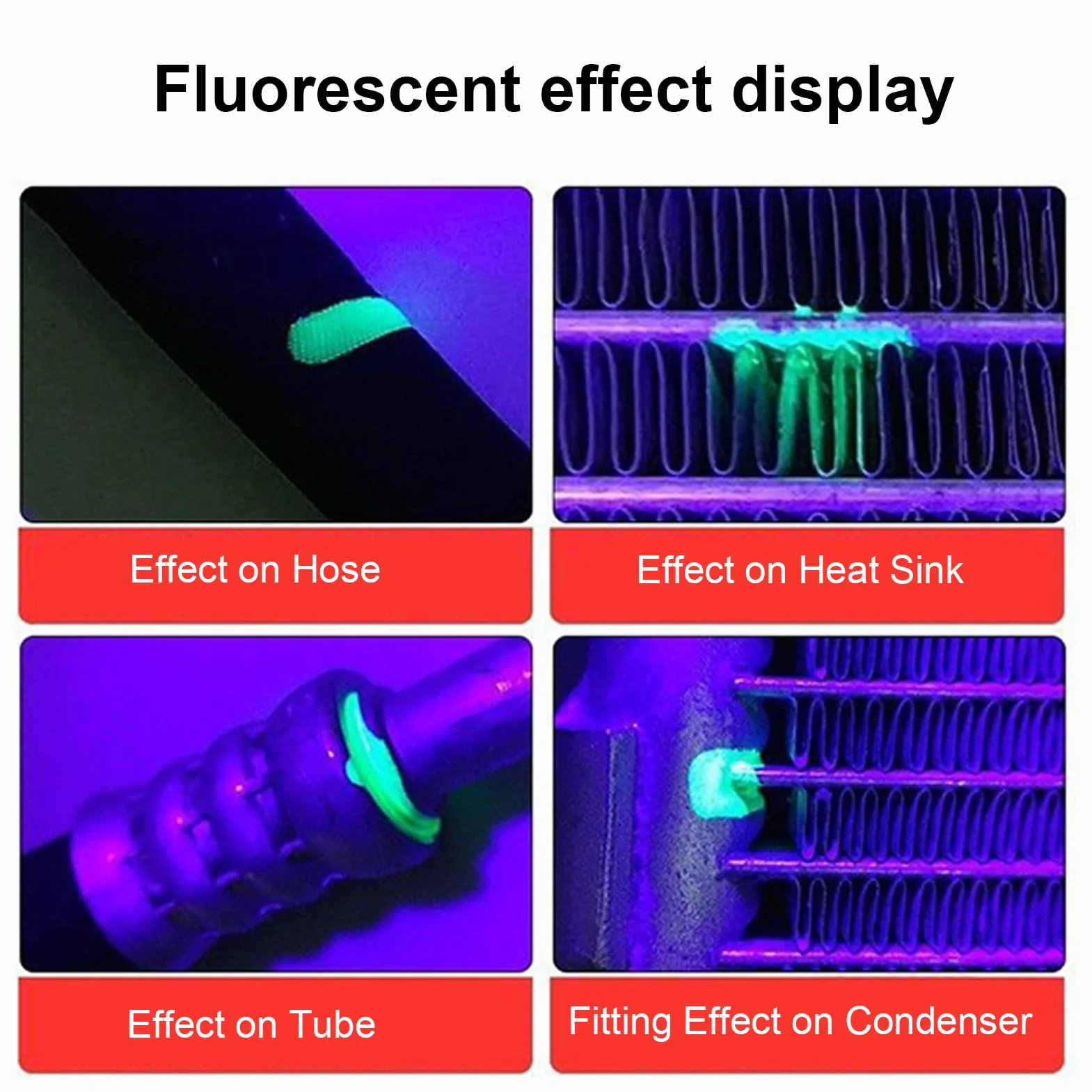 Kit Detector De Fugas para Aire Acondicionado | Linterna para Pruebas de Fugas en Aire Acondicionado - Tester Multiusos Eficiente para Fugas En Coches Congeladores Electrodomésticos
