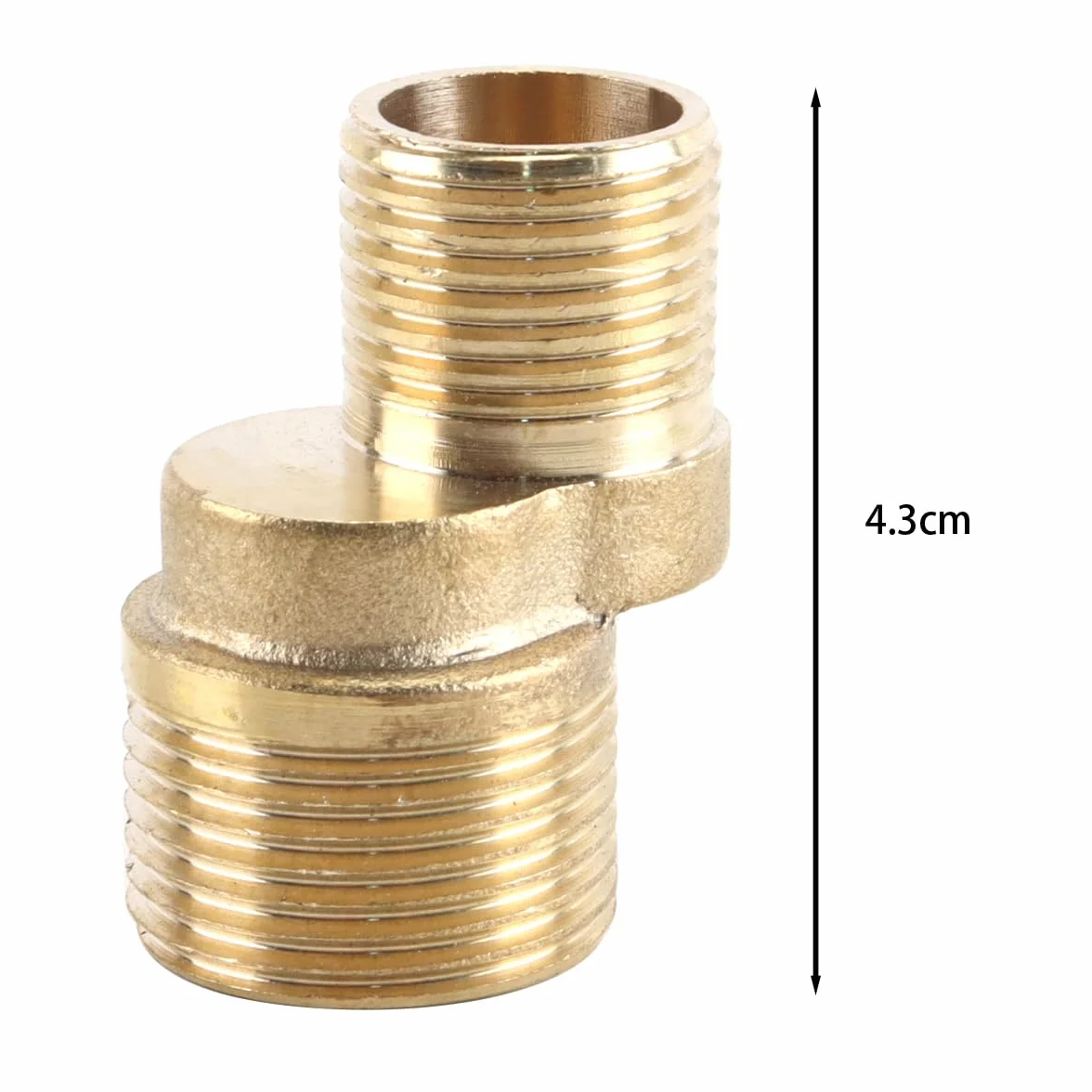 Adaptador de Grifo de Ducha 2 Unidades, Conector de Pared Flexible 1/2" 3/4" Rosca Externa Accesorio Baño Cocina