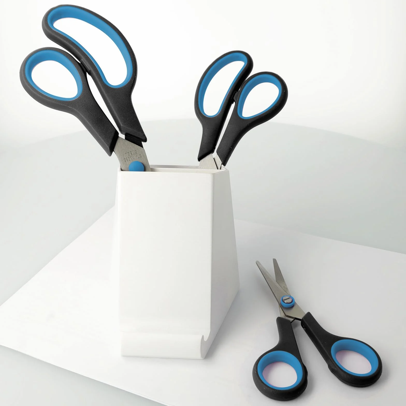 Westcott Easy Grip Set de tijeras 3 unidades azul negro
