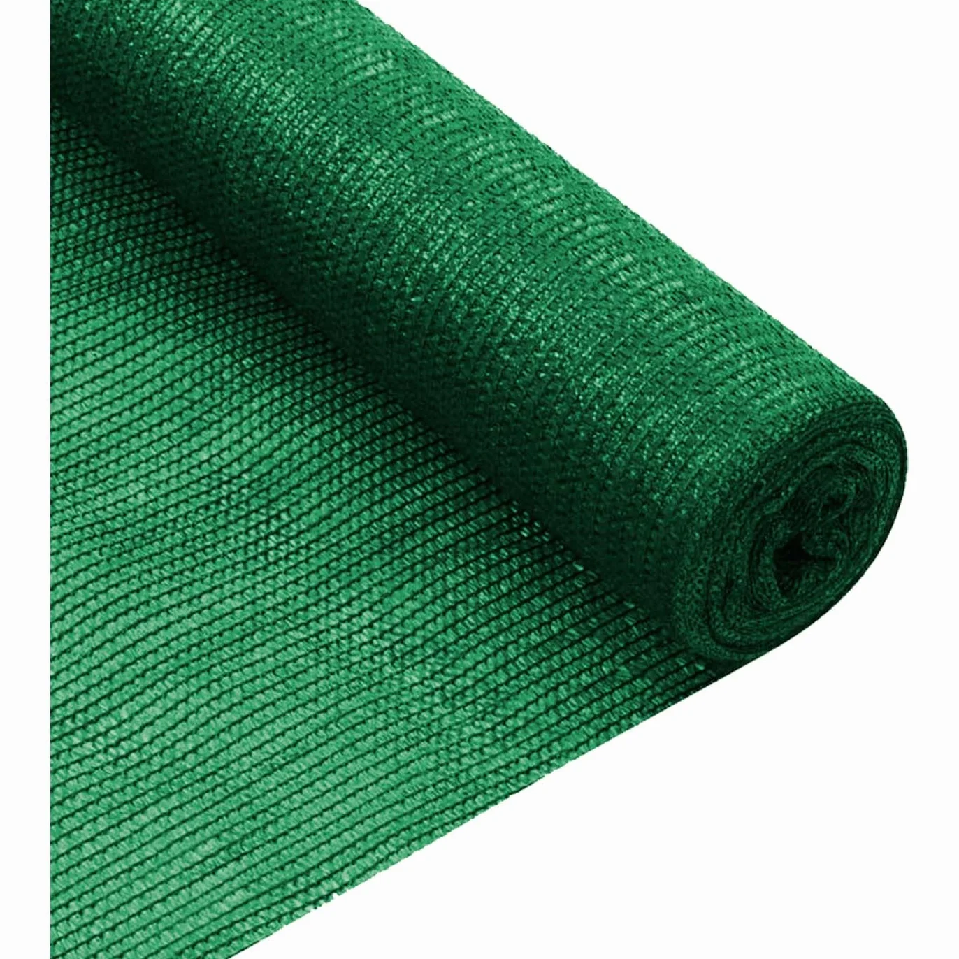 Rollo de Malla de Sombreo Tupida 120 g/m2 Alta Resistencia Verde 1 x 10 m