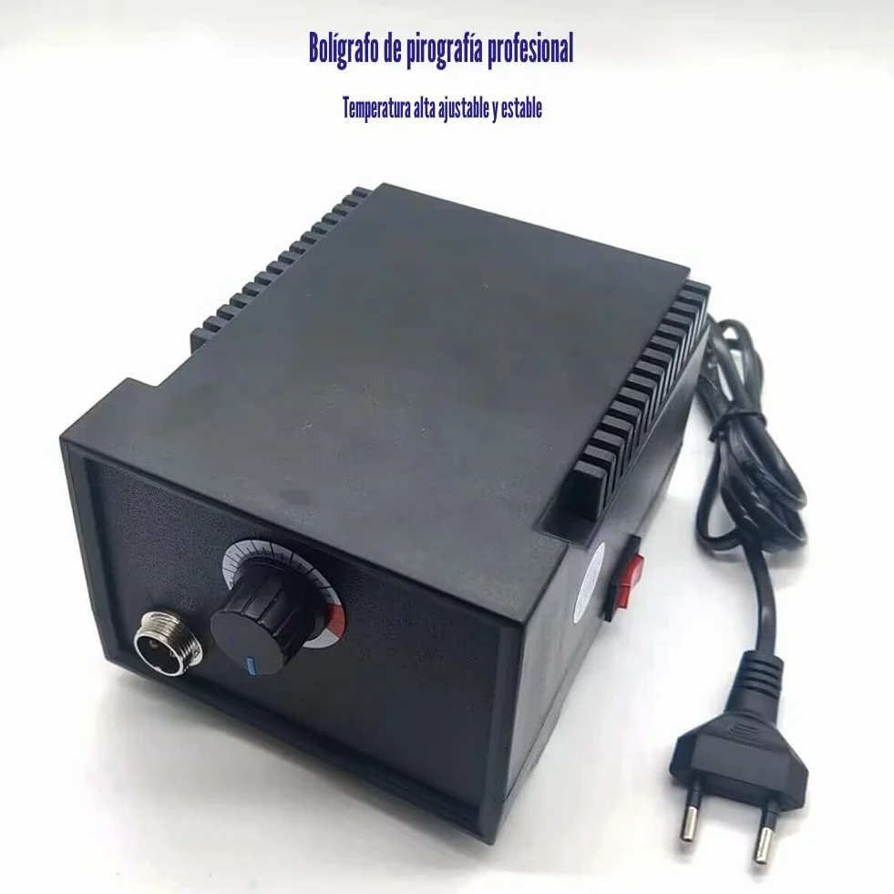 Máquina de Pirograbado Profesional Kit de Quema Lapiz Pirografo Madera | 23 Puntas | Temperatura Regulable | Bolsa de Transporte | para Grabado en Madera Cuero