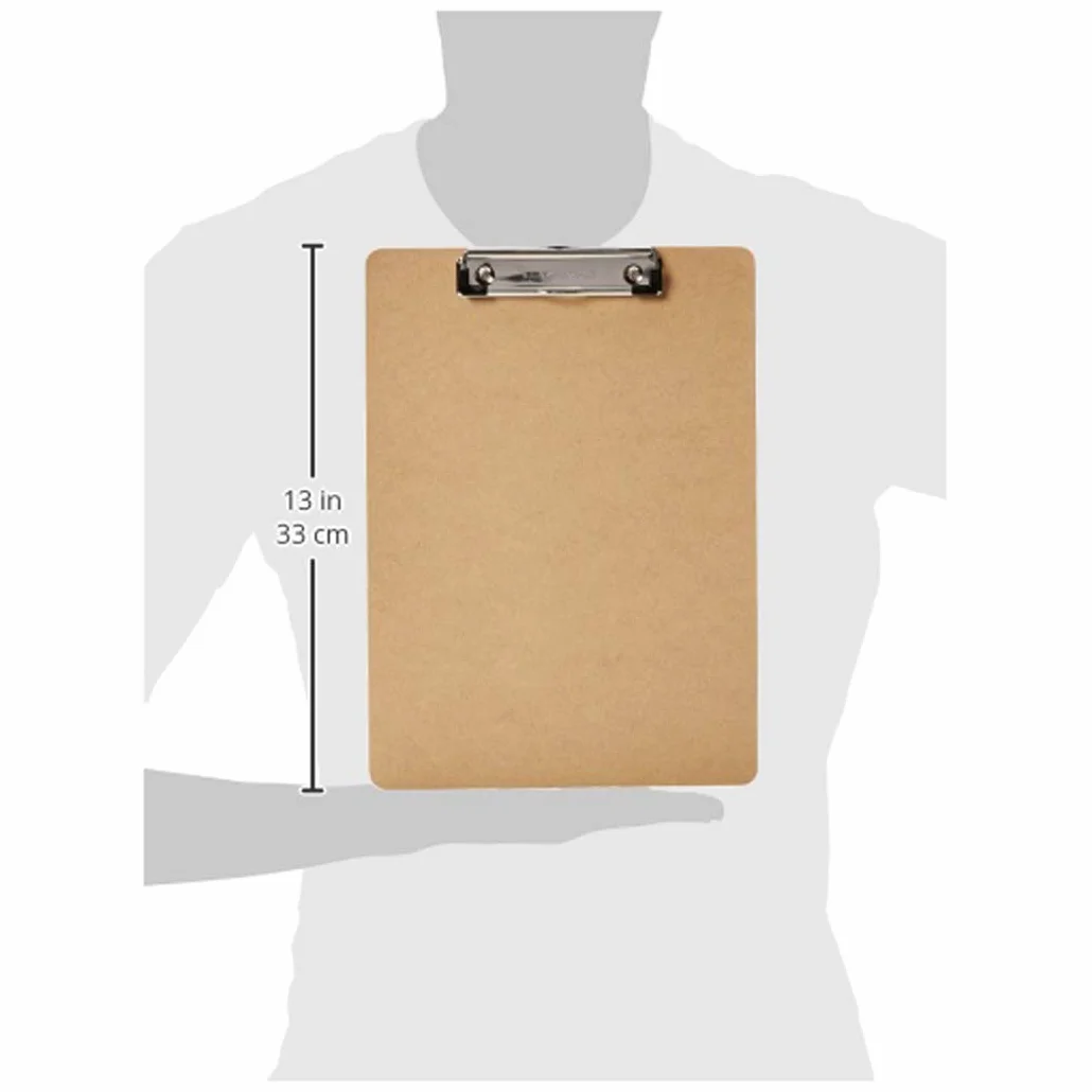 Amazon Basics Portapapeles rígido, Paquete de 10, Marrón