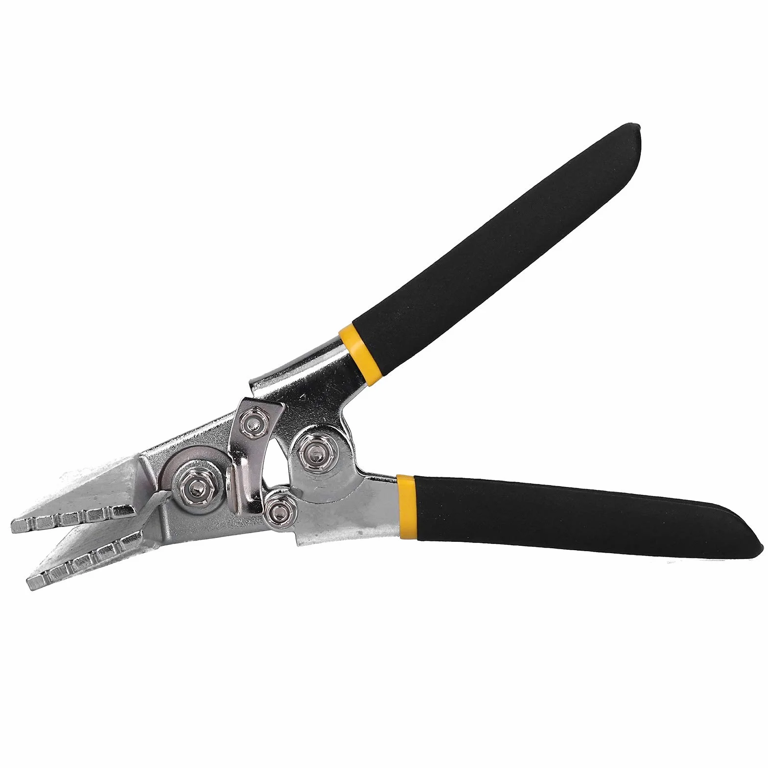 Ausla Alicates para Doblar Chapas Metálicas, 150 mm, Mango Antideslizante, Cerradora de Chapas Rectas