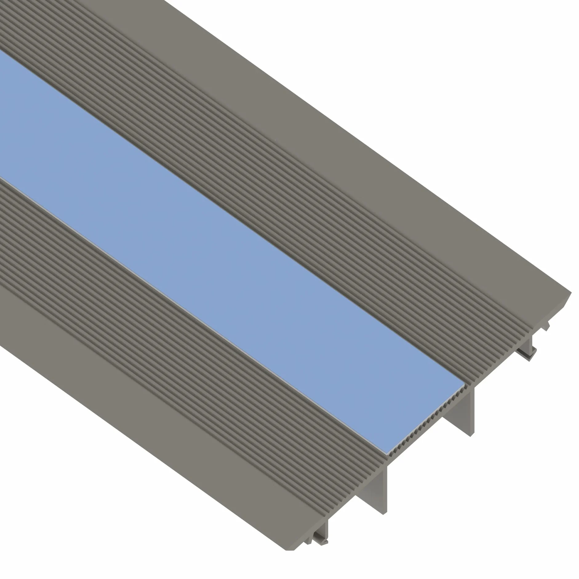 Habengut CC10020 - Organizador de Cables de Suelo (PVC, Puente semicircular, hasta 3 Cables, Ancho de 7,5 cm, Longitud de 1 m)