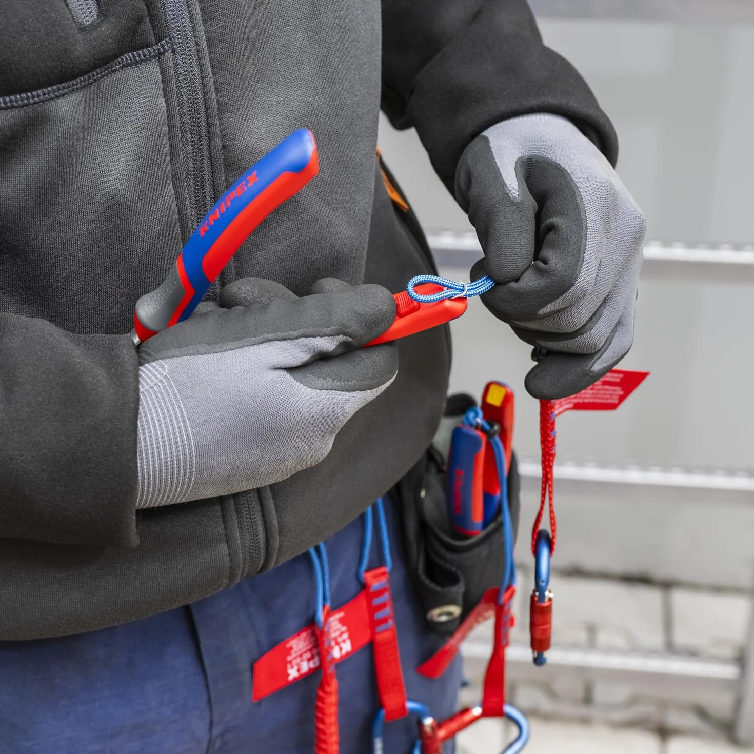 Knipex 25 02 140 largo nariz alicates con agarre cutter-comfort