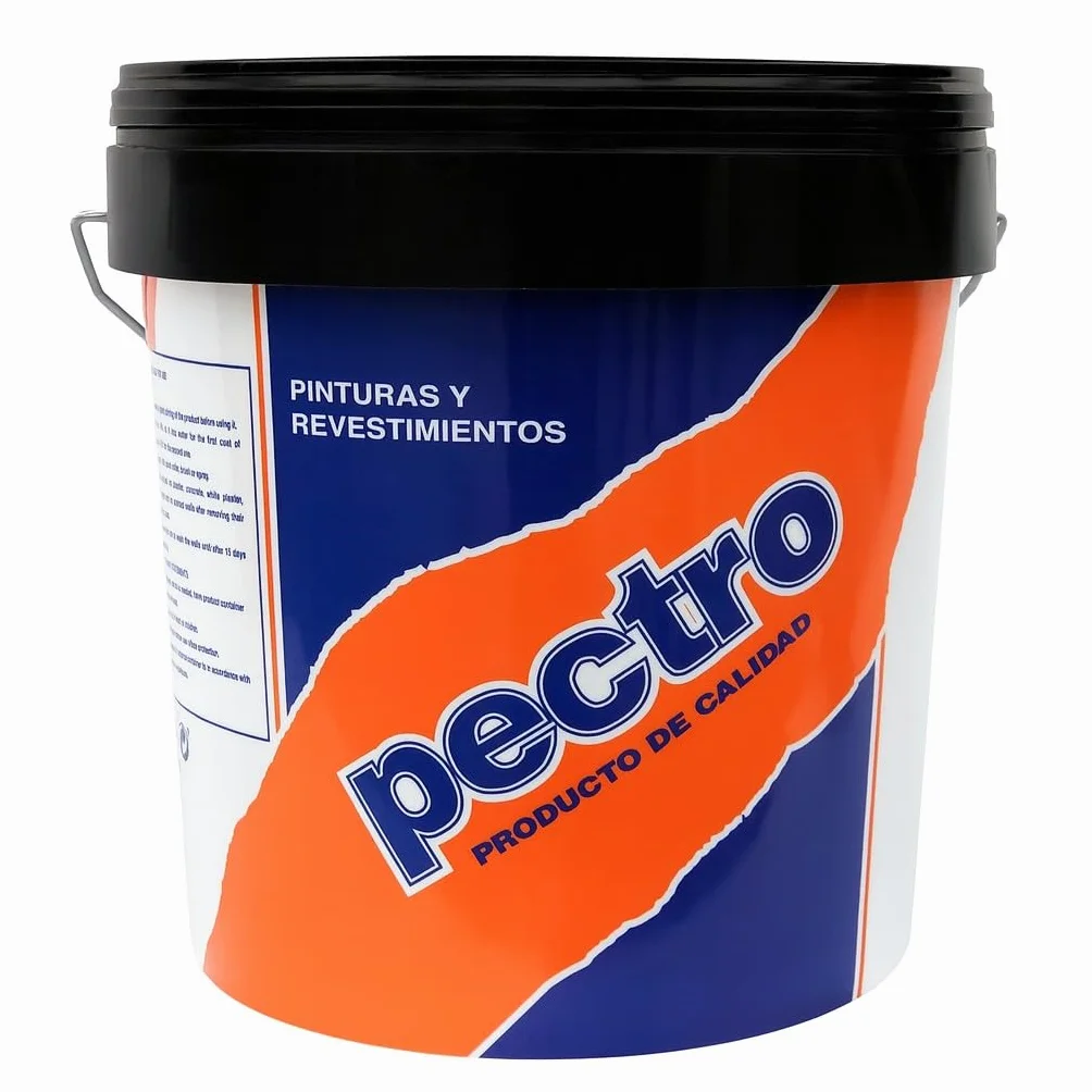 PECTRO Pintura blanca mate cubriente INTERIOR EXTERIOR 20 KG | Pintura lavable de gran durabilidad y cubricion | Plastica de elegante acabado (20 KG)