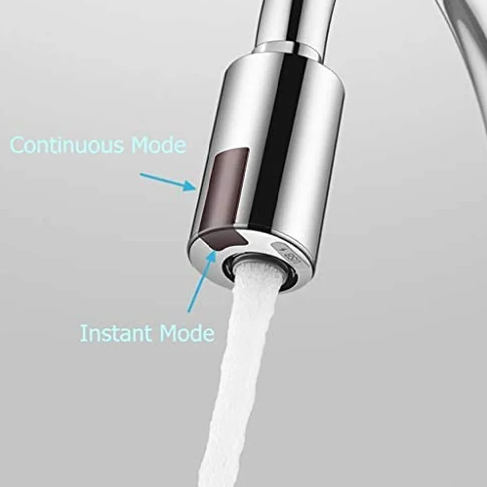 Adaptador automático de Grifo con tecnología de Sensor infrarrojo para conservación de Agua, Recargable por USB, pulverizador Inteligente sin Contacto