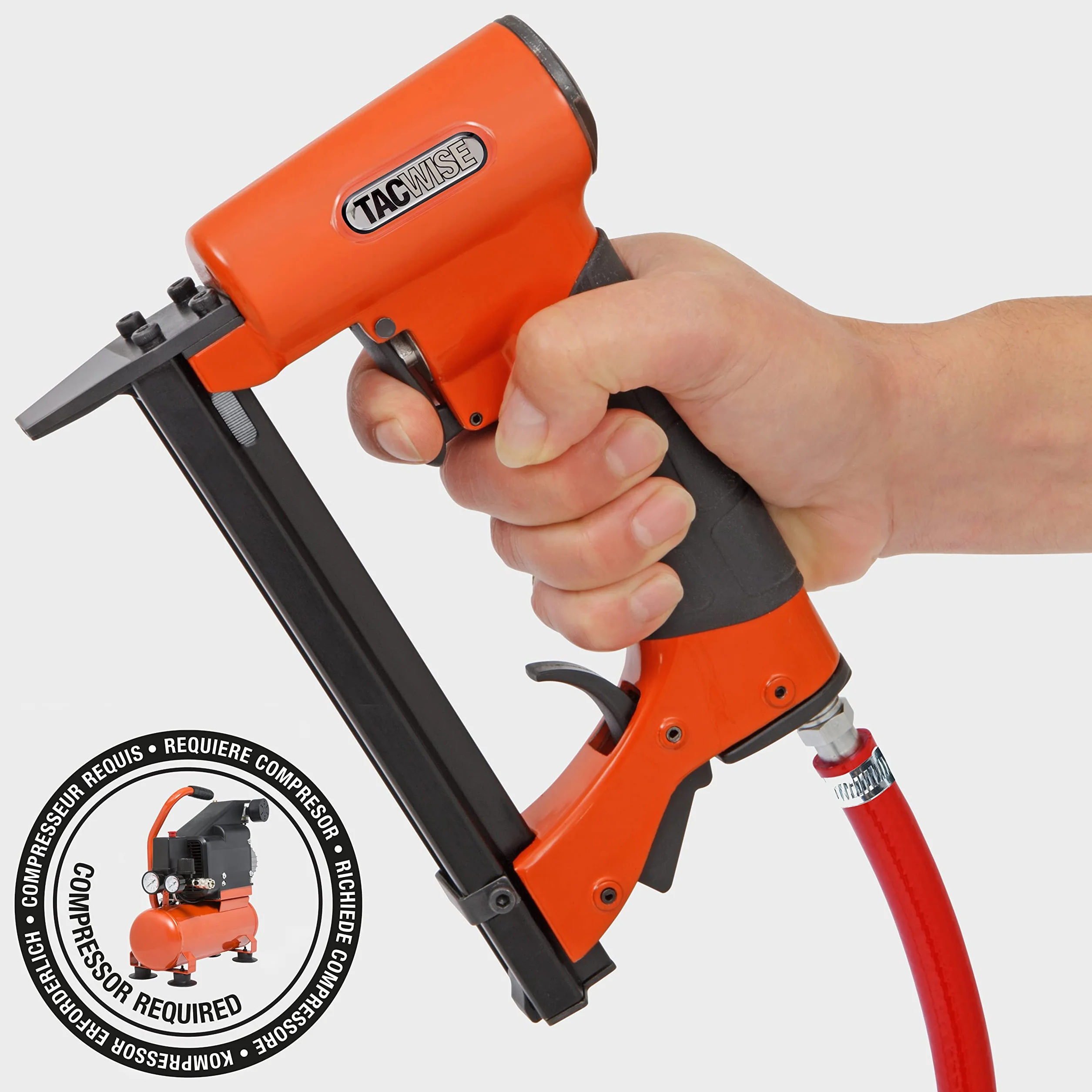 TACWISE 1190 Grapadora Neumática para Tapicería A7116V con Grapas (compresor de aire no incluido)