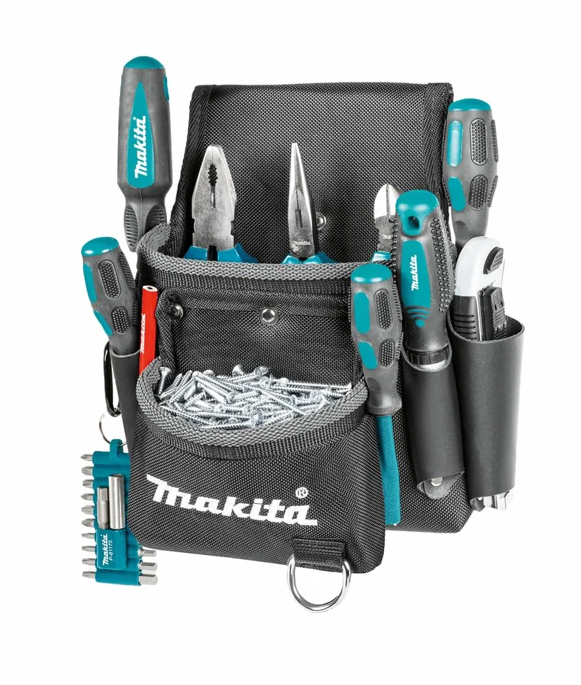 Makita E-15198 Bolsa contenedor 2 Bolsillos cinturón Herramientas manuales