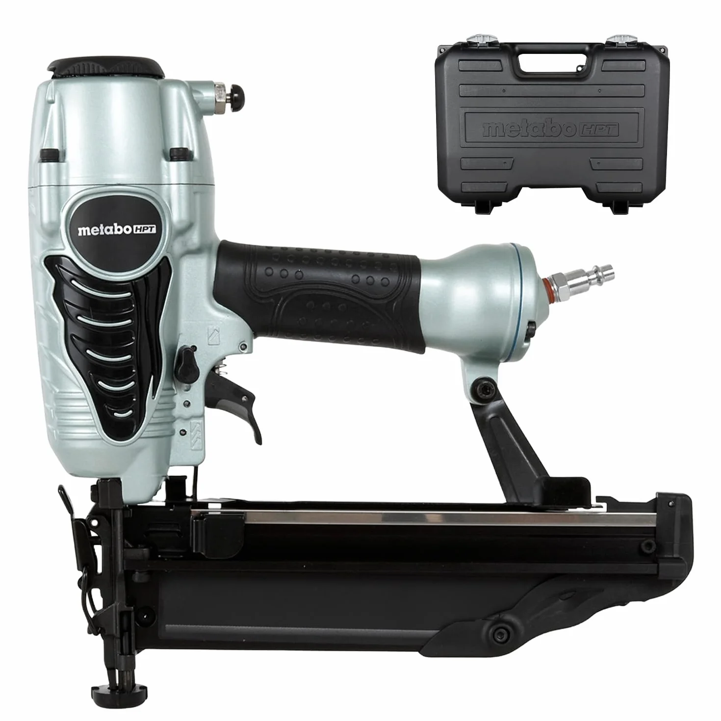 Metabo HPT Kit de clavadora Pro Preferred Finish | Calibre 16 | Acepta clavos de 1 pulgada a 2-1/2 pulgadas | Ideal para moldear, gabinetes y más | NT65M2S