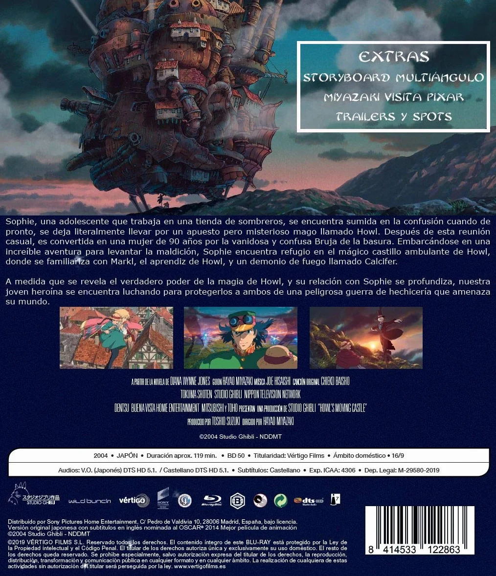 El castillo ambulante (BD) [Blu-ray]