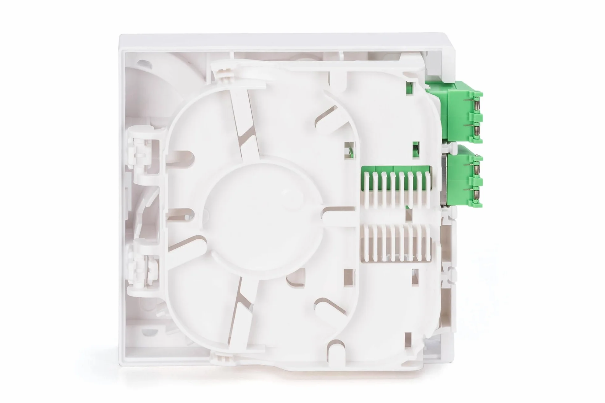 DIGITUS FTTH Caja Fibra Óptica Monomodo 2X LC/APC Dúplex IP45 Blanco