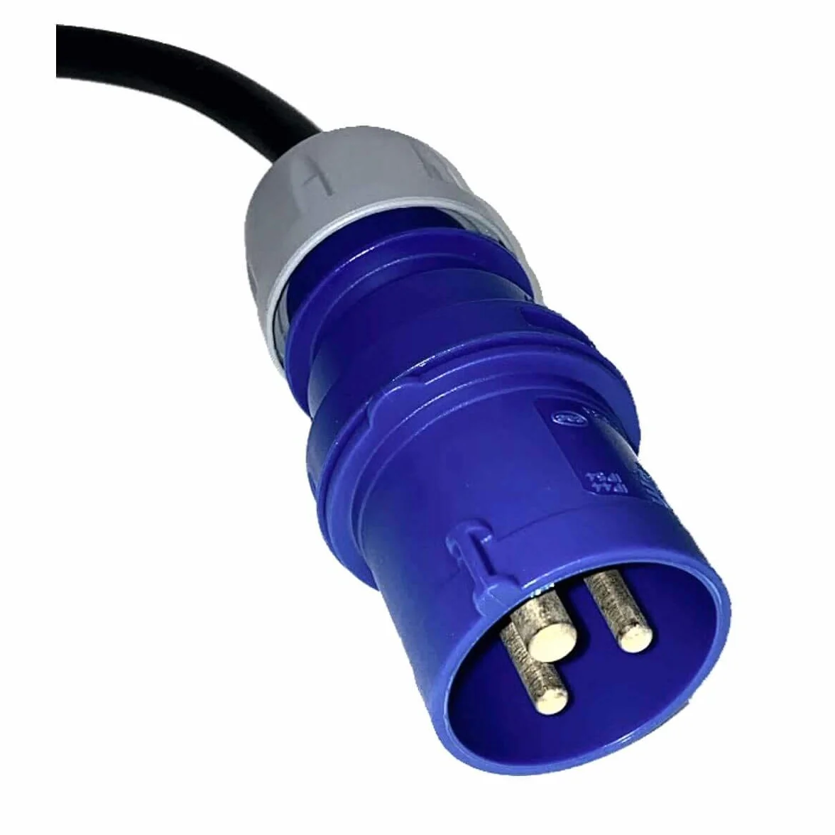 CEE Juego de adaptadores de Camping con Cajas Protectoras 1,5/0,3m - Cable Adaptador Schuko Macho y Caja de Cables (3 x 2,5 mm², 230 V, 16 A, 1,5 m, 0,3 m), Rojo, IP44, Cable Autocaravana