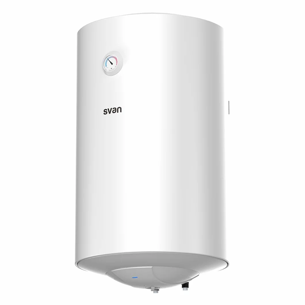 Svan Termo Eléctrico 80 Litros, ST8002. 1500W, Kit de Montaje Incluido, Resistencia Acero Esmaltado, Termostato Manual, Temperatura Máx 75 ºC, Blanco, Eficiencia Energética Clase C