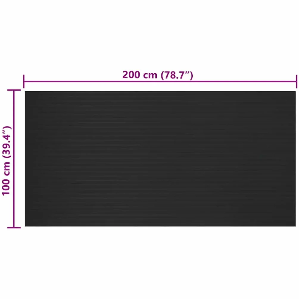 vidaXL Alfombra de Goma Antideslizante de 2 x 1 m Modelo de Nervios Alfombra de Suelo