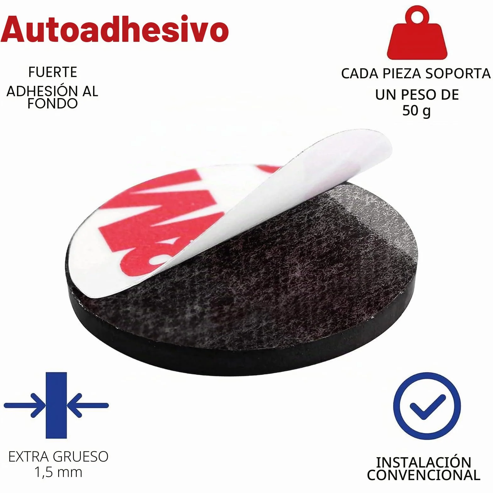 Imanes Adhesivos 26 Piezas, 20 mm x 1.5 mm Placas Magnéticas para Manualidades