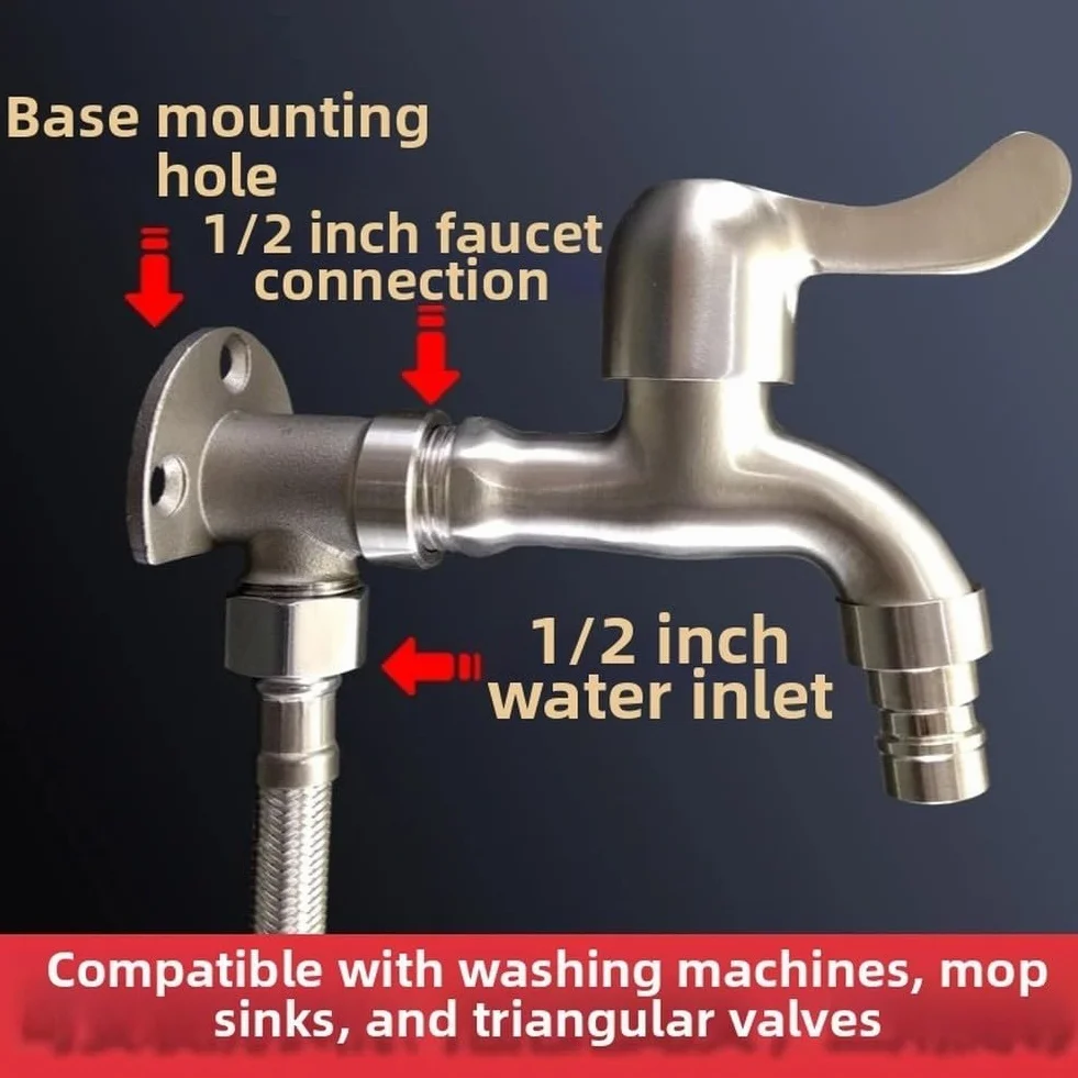 Soporte de grifo de acero inoxidable 304 montaje pared oculto expuesto 4 pulgadas