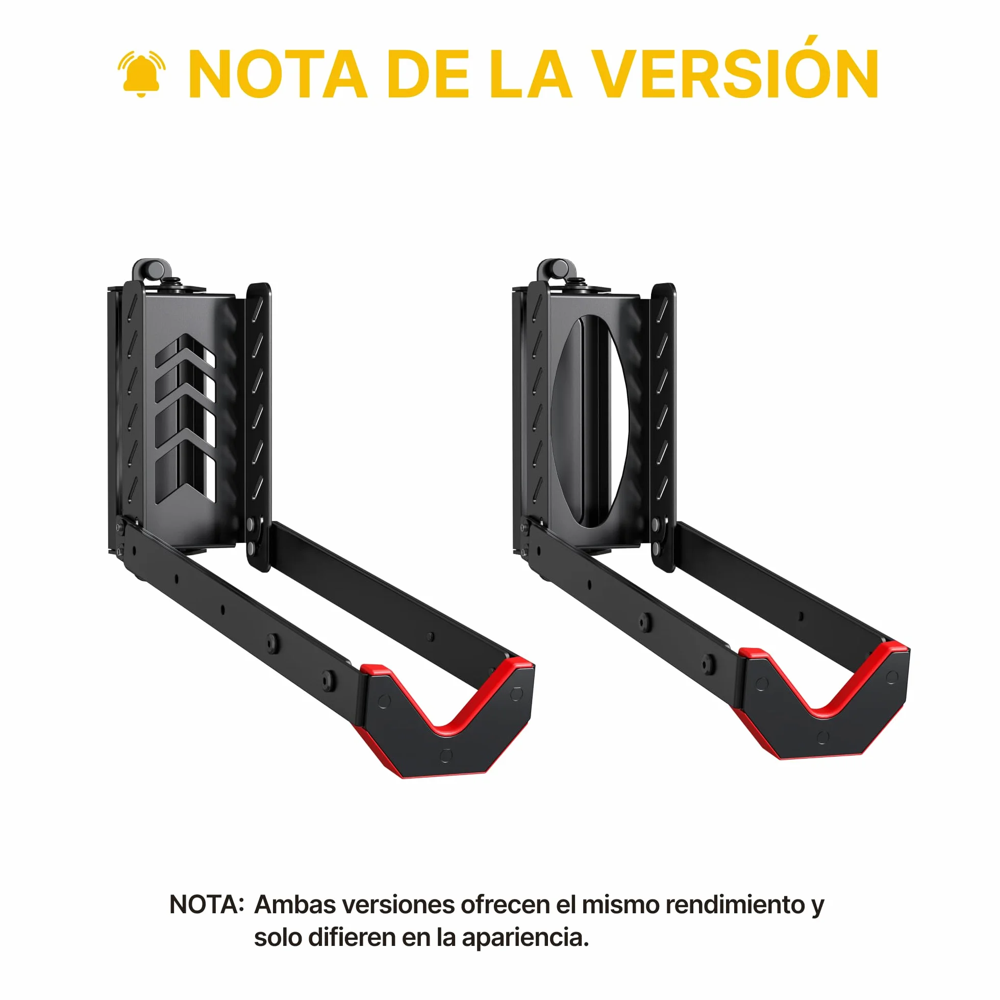monTEK Soporte de Pared Giratorio para Bicicleta, Colgador Bicicleta Pared Ajustable y Plegable, Diseño de Elevación Fácil, Soporte de Bicicletas Ahorra Espacio para Garaje, hasta 35 kg, 2 Paquete