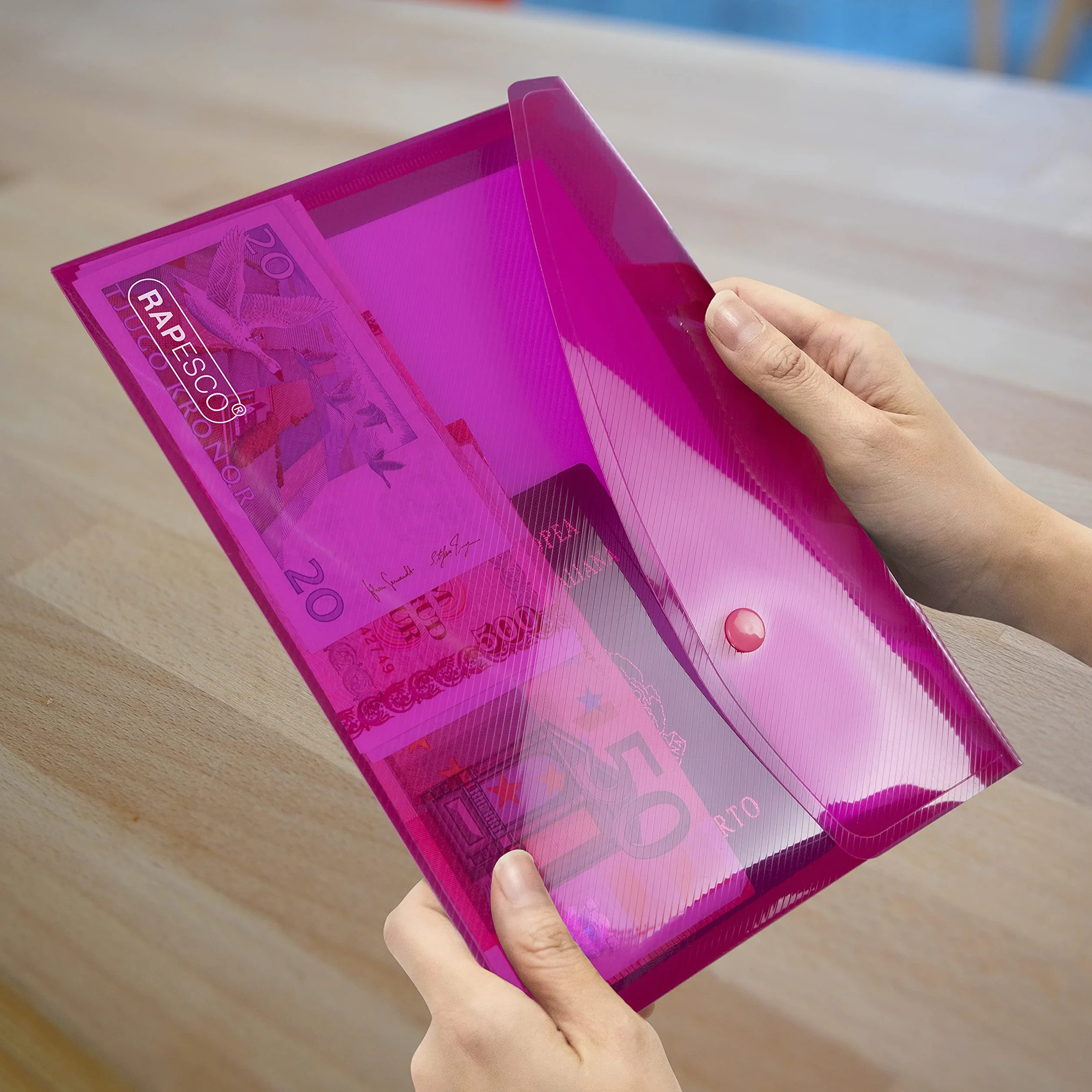 Rapesco ECO Carpeta Sobre Portafolios con Broche A5 Reciclado Paquete 10