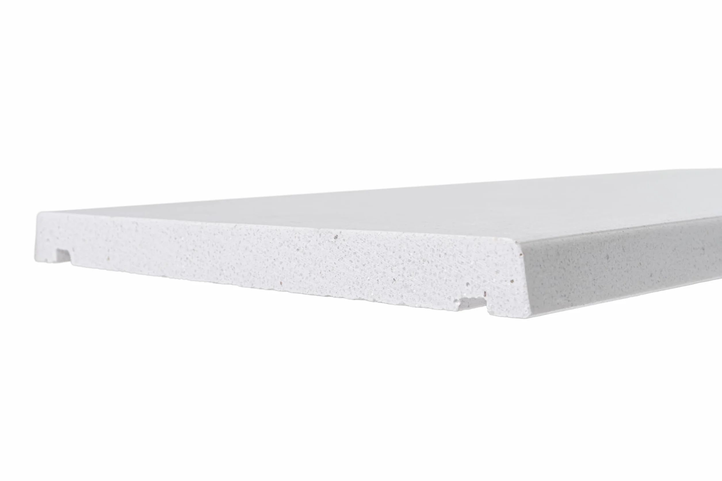 Cubremuros de Hormigón Polímero marca Sintextone, Modelo Plano, Blanco Ral 9003, Albardilla Plana. (Blanco, 100x20 cm)