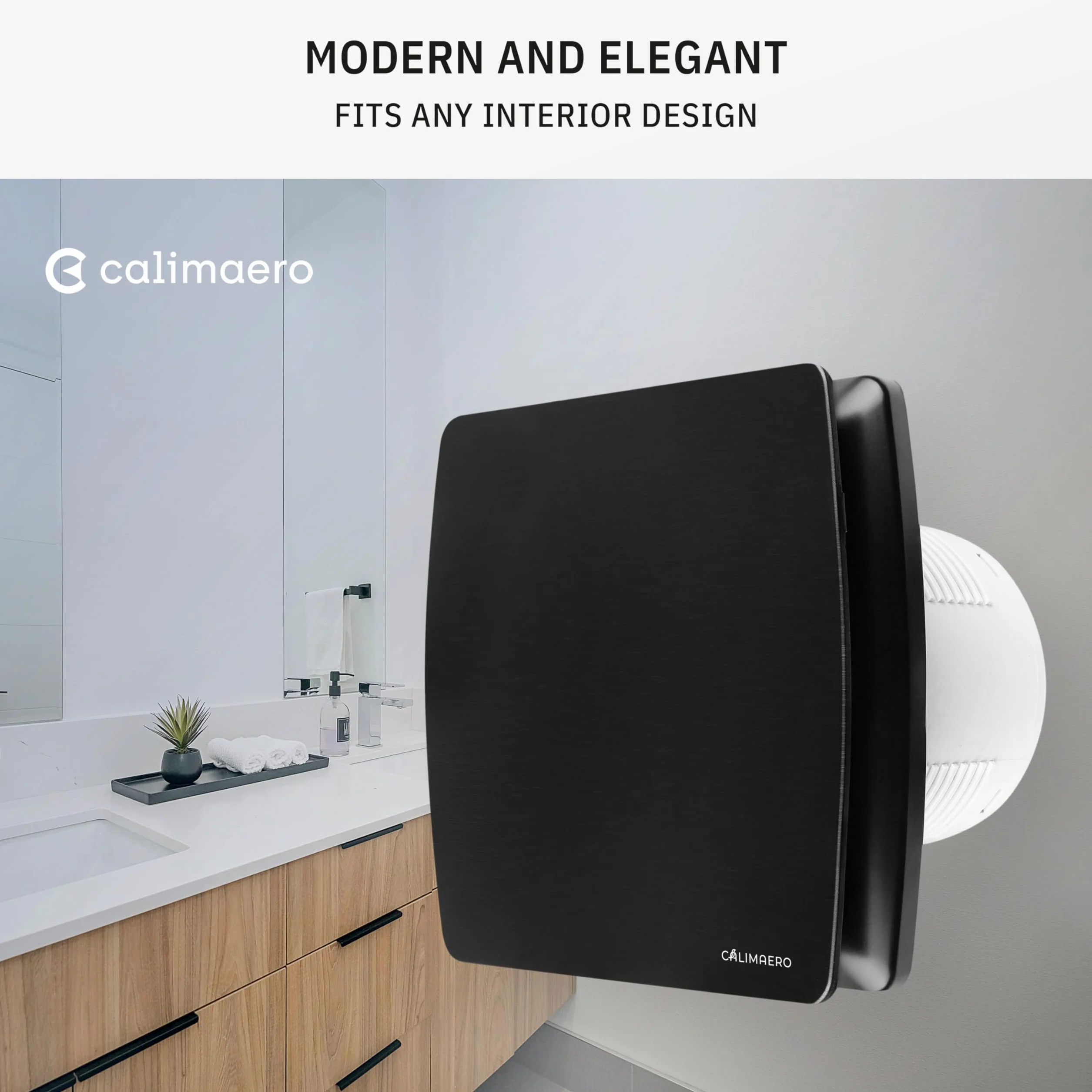 BREEZE Ventilador de Baño 100mm Sensor de Humedad IPX4 12W 95m³/h Silencioso